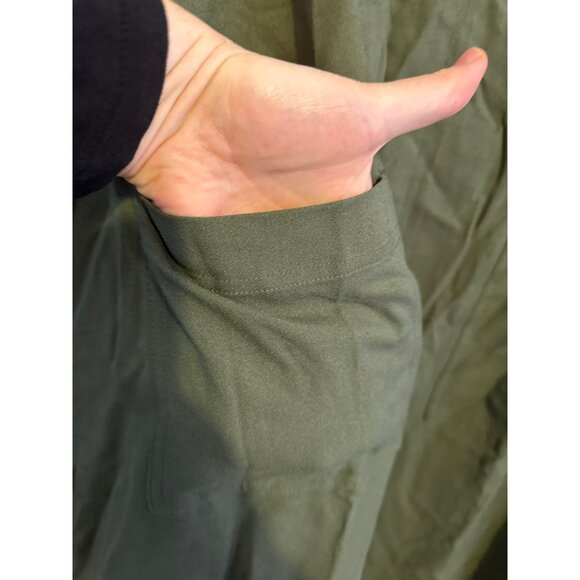 Olive green v-neck 3/4 sleeve dress NEW XL‎ - Picture 5 of 6
